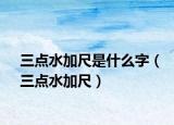三點水加尺是什么字（三點水加尺）