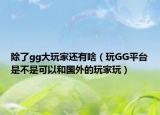 除了gg大玩家還有啥（玩GG平臺是不是可以和國外的玩家玩）