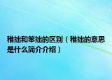 稚拙和笨拙的區(qū)別（稚拙的意思是什么簡介介紹）