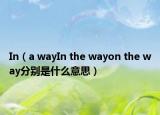 In（a wayIn the wayon the way分別是什么意思）