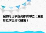 鹽的形近字組詞都有哪些（鹽的形近字組詞和拼音）