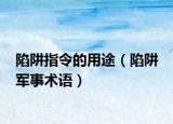 陷阱指令的用途（陷阱 軍事術(shù)語(yǔ)）