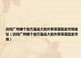 請問廣州哪個地方是最大的外貿(mào)童裝批發(fā)市場地址（請問廣州哪個地方是最大的外貿(mào)童裝批發(fā)市場）