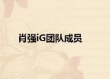 肖強(qiáng)iG團(tuán)隊(duì)成員