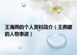 王海燕的個(gè)人資料簡(jiǎn)介（王燕娜的人物事跡）