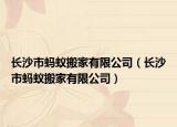 長沙市螞蟻搬家有限公司（長沙市螞蟻搬家有限公司）