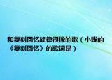 和復刻回憶旋律很像的歌（小賤的《復刻回憶》的歌詞是）