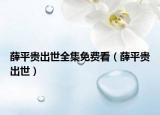 薛平貴出世全集免費(fèi)看（薛平貴出世）