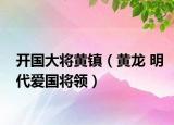 開國大將黃鎮(zhèn)（黃龍 明代愛國將領(lǐng)）