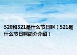 520和521是什么節(jié)日?。?21是什么節(jié)日啊簡介介紹）