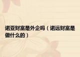 諾亞財富是外企嗎（諾遠財富是做什么的）
