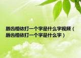 唇齒相依打一個(gè)字是什么字視頻（唇齒相依打一個(gè)字是什么字）