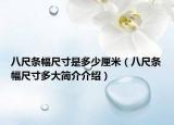 八尺條幅尺寸是多少厘米（八尺條幅尺寸多大簡(jiǎn)介介紹）