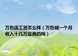 萬(wàn)色店工資怎么樣（萬(wàn)色城一個(gè)月收入十幾萬(wàn)是真的嗎）