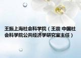 王振上海社會(huì)科學(xué)院（王震 中國(guó)社會(huì)科學(xué)院公共經(jīng)濟(jì)學(xué)研究室主任）