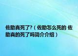 佐助真死了?（佐助怎么死的 佐助真的死了嗎簡介介紹）