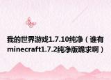 我的世界游戲1.7.10純凈（誰有minecraft1.7.2純凈版跪求啊）