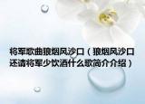 將軍歌曲狼煙風沙口（狼煙風沙口還請將軍少飲酒什么歌簡介介紹）