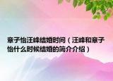 章子怡汪峰結(jié)婚時間（汪峰和章子怡什么時候結(jié)婚的簡介介紹）