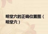 明堂穴的正確位置圖（明堂穴）