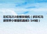 彩虹島213去哪里掛機（求彩虹島新世界小草掛機路線1-140的）