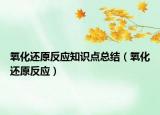 氧化還原反應(yīng)知識點總結(jié)（氧化還原反應(yīng)）
