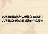 九陰真經(jīng)清風劍法武技怎么獲得（九陰真經(jīng)兌換流云劍法有什么要求）