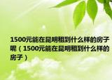 1500元能在昆明租到什么樣的房子呢（1500元能在昆明租到什么樣的房子）