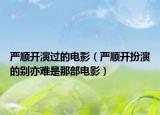 嚴(yán)順開演過的電影（嚴(yán)順開扮演的別亦難是那部電影）