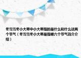 冬雪雪冬小大寒中小大寒指的是什么和什么這兩個(gè)節(jié)氣（冬雪雪冬小大寒是指哪六個(gè)節(jié)氣簡介介紹）