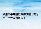漳州三平寺附近旅游攻略（去漳州三平寺該如何去）