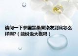 請(qǐng)問一下泰國(guó)黑桑果染發(fā)到底怎么樣啊?（能說說大概嗎）