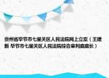 貴州省畢節(jié)市七星關(guān)區(qū)人民法院網(wǎng)上立案（王建新 畢節(jié)市七星關(guān)區(qū)人民法院綜合審判庭庭長(zhǎng)）