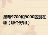 黑莓9700和9000區(qū)別在哪（哪個(gè)好用）
