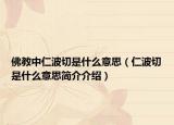 佛教中仁波切是什么意思（仁波切是什么意思簡(jiǎn)介介紹）