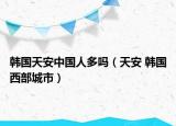韓國天安中國人多嗎（天安 韓國西部城市）