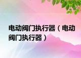 電動閥門執(zhí)行器（電動閥門執(zhí)行器）