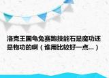 洛克王國龜兔賽跑技能石是魔功還是物功的?。ㄕl用比較好一點(diǎn)...）