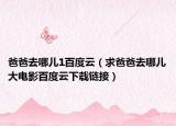 爸爸去哪兒1百度云（求爸爸去哪兒大電影百度云下載鏈接）