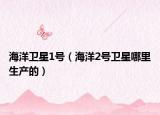 海洋衛(wèi)星1號(hào)（海洋2號(hào)衛(wèi)星哪里生產(chǎn)的）