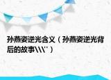 孫燕姿逆光含義（孫燕姿逆光背后的故事\