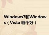 Windows7和Windows（Vista 哪個(gè)好）