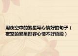 用夜空中的繁星寫(xiě)心情好的句子（夜空的繁星形容心情不好語(yǔ)段）
