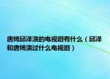 唐嫣邱澤演的電視劇有什么（邱澤和唐嫣演過什么電視劇）