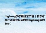 bigbang李孝利綜藝節(jié)目（和李孝利在演唱會(huì)Kiss的是BigBang里的Top）