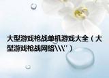 大型游戲槍戰(zhàn)單機(jī)游戲大全（大型游戲槍戰(zhàn)網(wǎng)絡(luò)\
