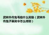 武林外傳兔毛給什么獎(jiǎng)勵(lì)（武林外傳兔子嘉獎(jiǎng)令怎么得到）