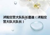 沭陽交警大隊隊長是誰（沭陽交警大隊大隊長）
