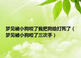 夢(mèng)見被小狗咬了我把狗給打死了（夢(mèng)見被小狗咬了三次手）