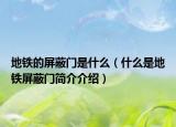 地鐵的屏蔽門(mén)是什么（什么是地鐵屏蔽門(mén)簡(jiǎn)介介紹）